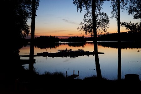 Evening sky waldsee sun