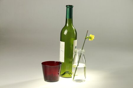 Glass light bottle photo