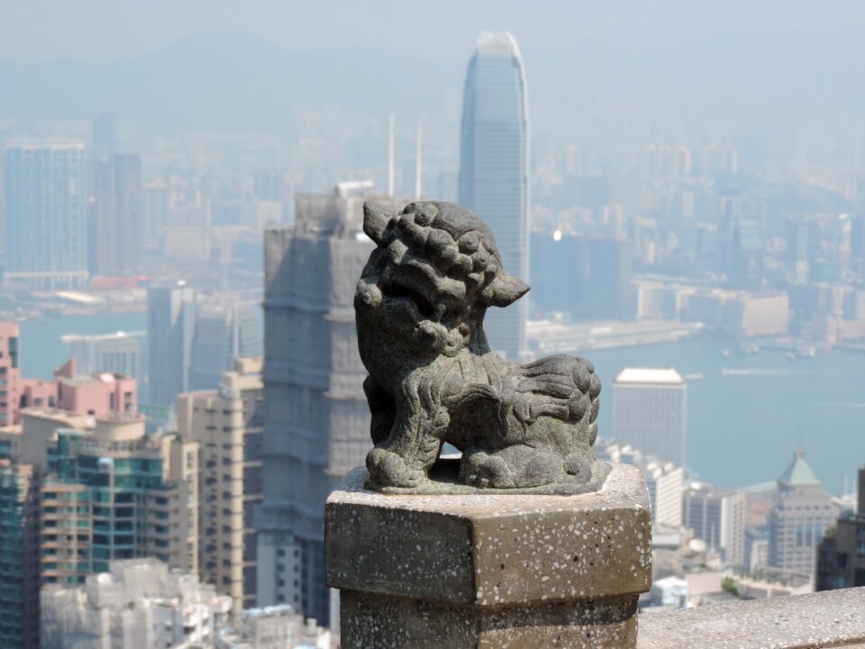 Sculpture stone figure stone lion