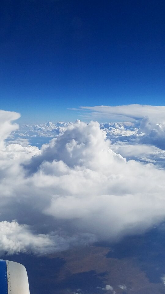 Clouds plane view