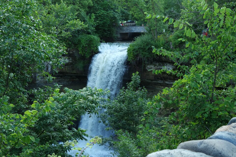 Water green waterfall