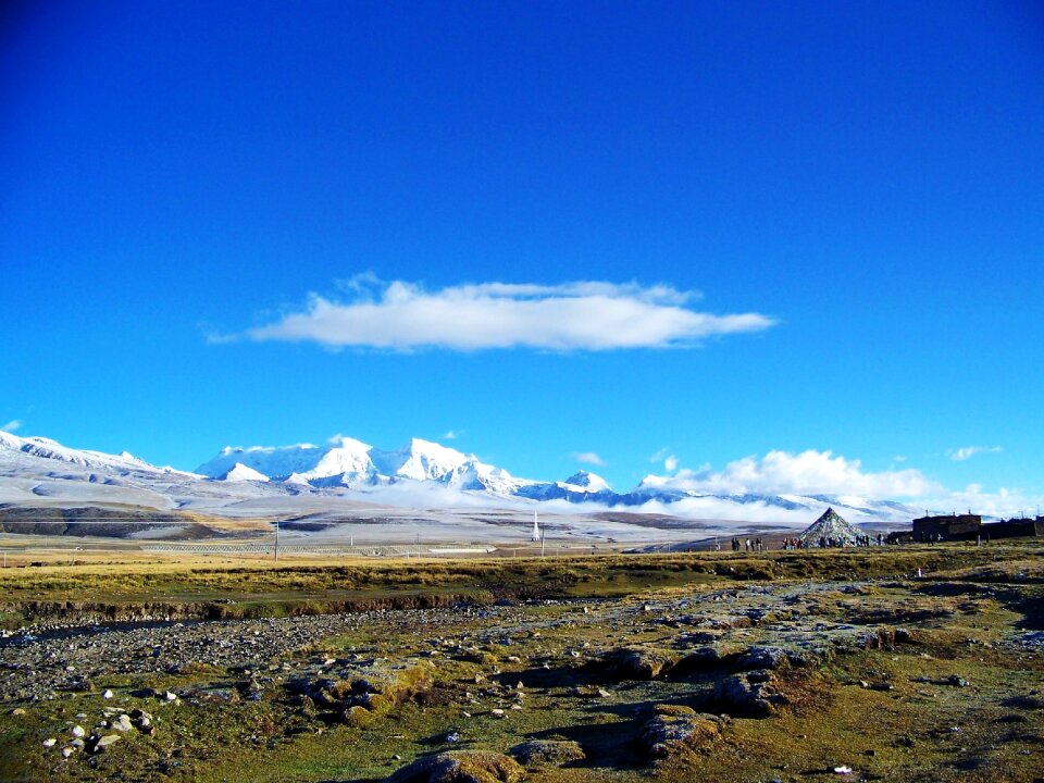 Natural beauty blue sky landscape photo