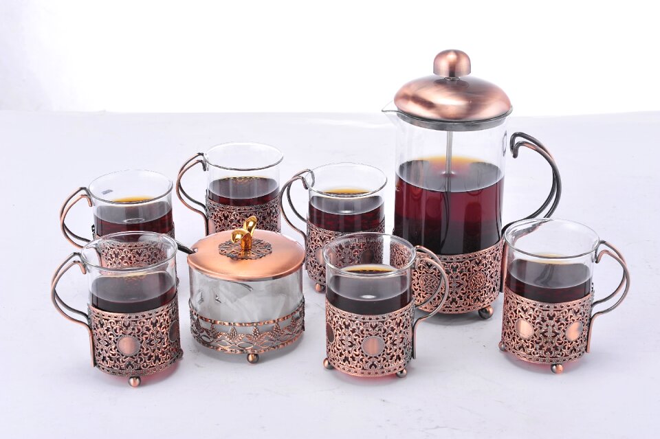 Chongcha french press pot tea kit
