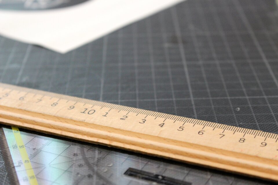 Ruler work surface work