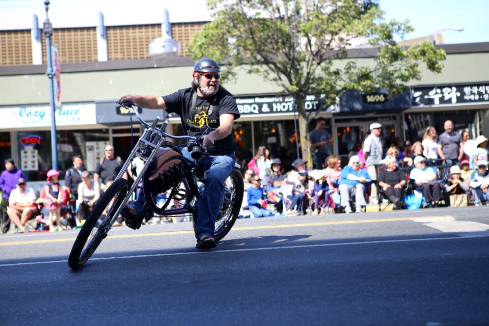 Victoria day canada's pride biker