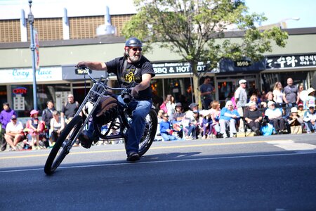 Victoria day canada's pride biker