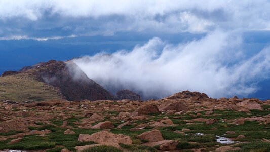 Peak mountain nature