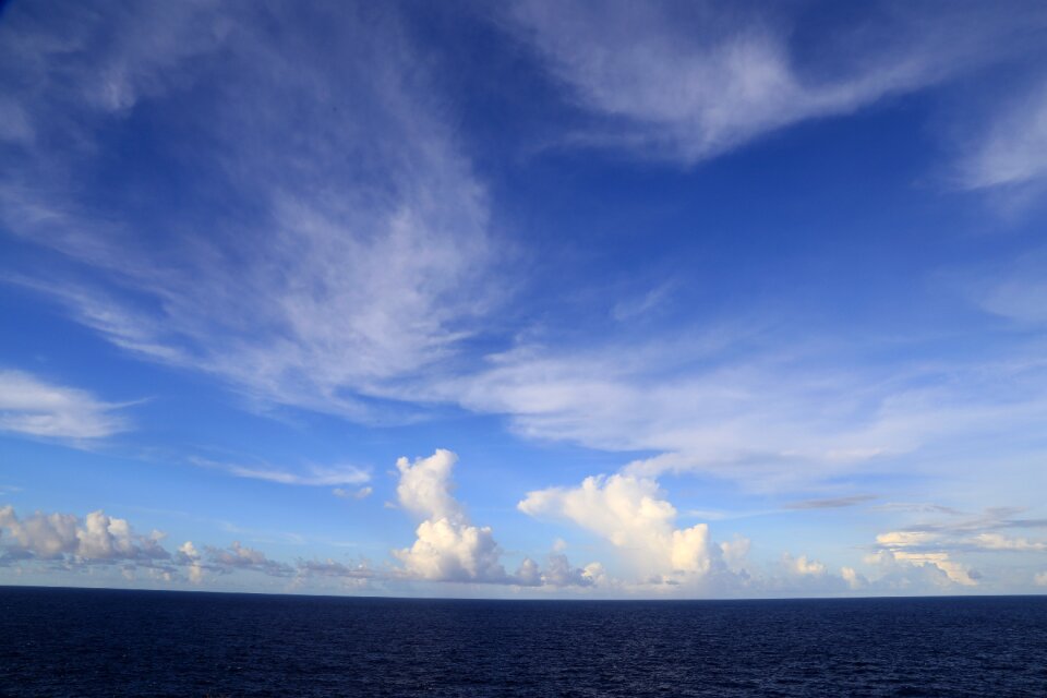 Travel cloud the sea
