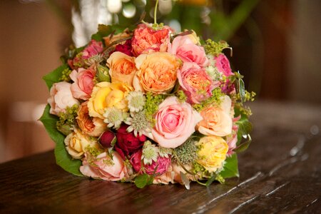 Flowers wedding bridal bouquet photo