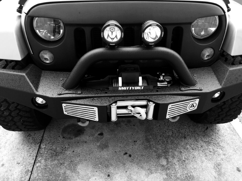 Car smittybilt gray angry
