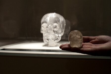 Crystal museum hand