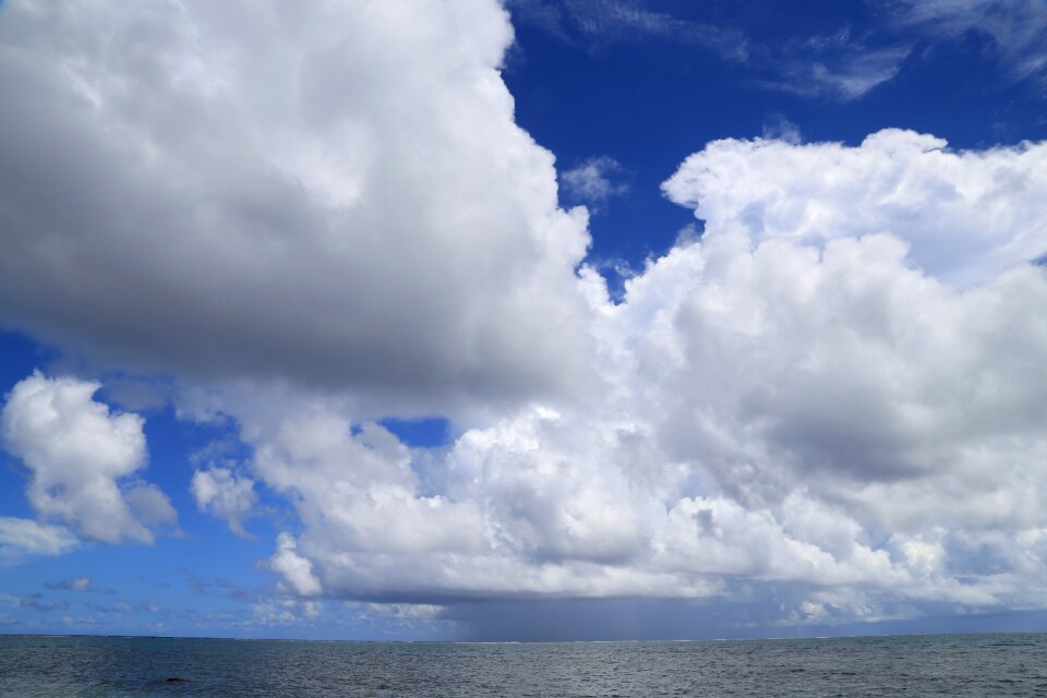 Travel cloud the sea