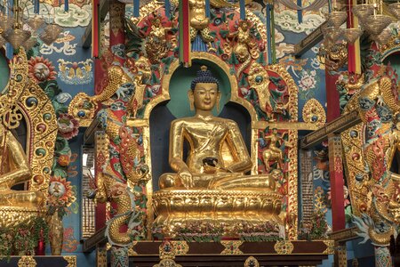Tibetan religious meditation photo