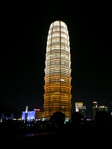 Night view zhengzhou tower photo