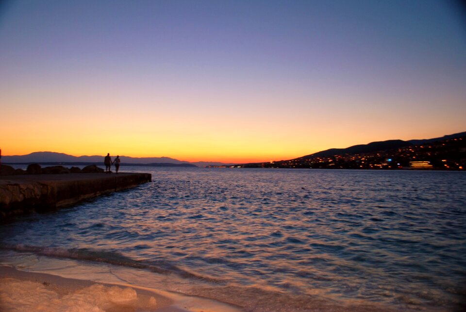 Sunset romantic horizon