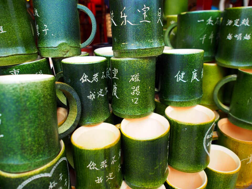 Bamboo cup bamboo cup