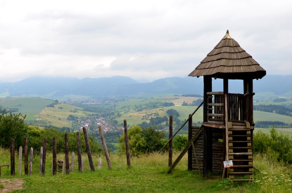 Wooden tower lookout tower liptov