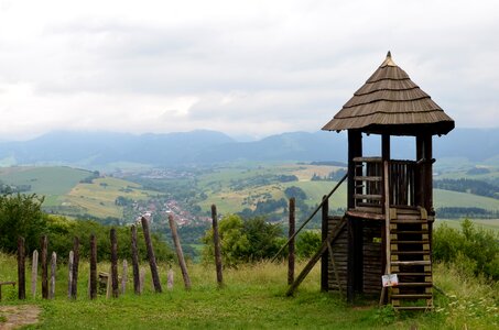 Wooden tower lookout tower liptov
