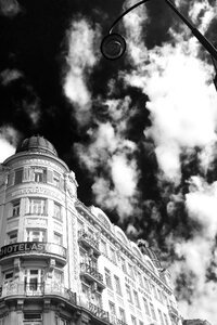 Austria city black and white