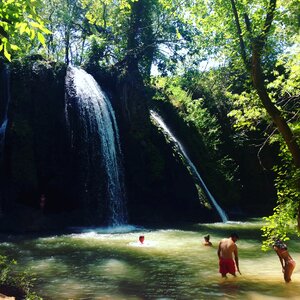 People swimming