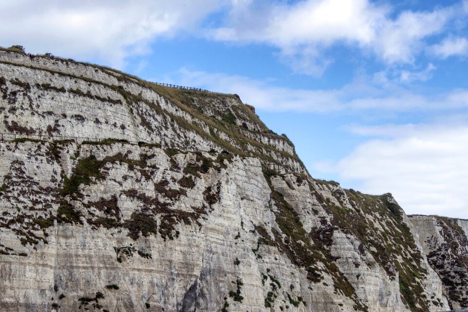 Rock clouds sea photo