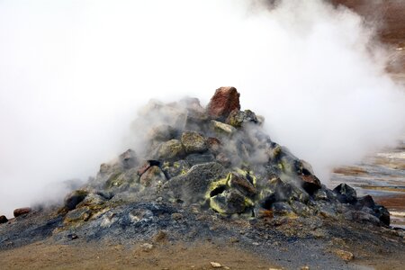 Stones hydrogen sulfide carbon dioxide photo