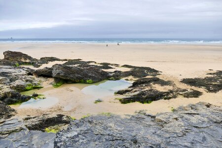 Cornwall coast beach photo