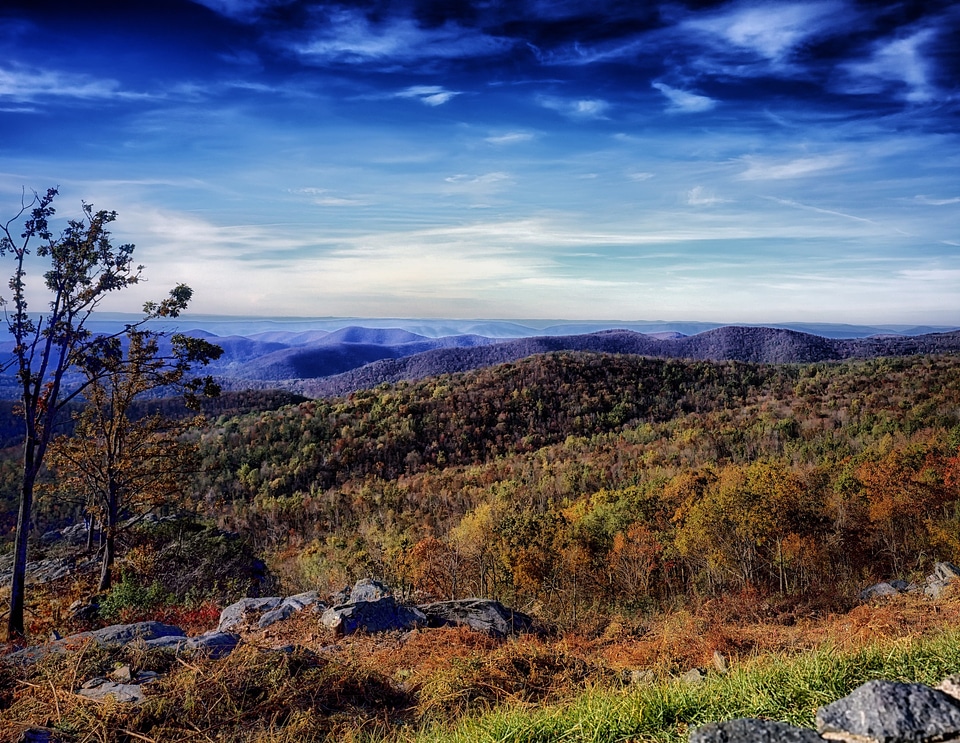 Valley sky clouds photo