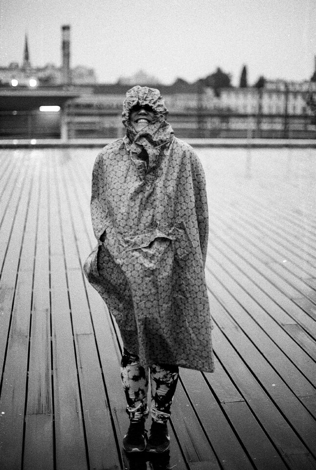 Smile rain raincoat