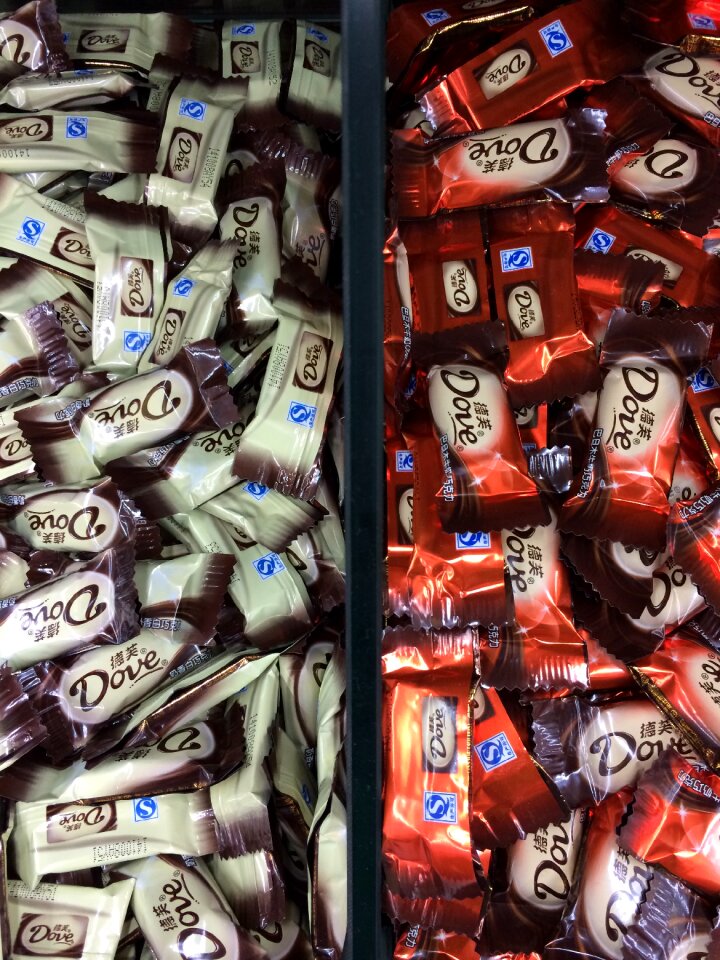 Dove chocolate candy