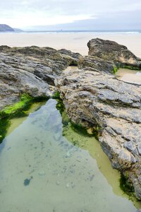 Cornwall coast beach photo