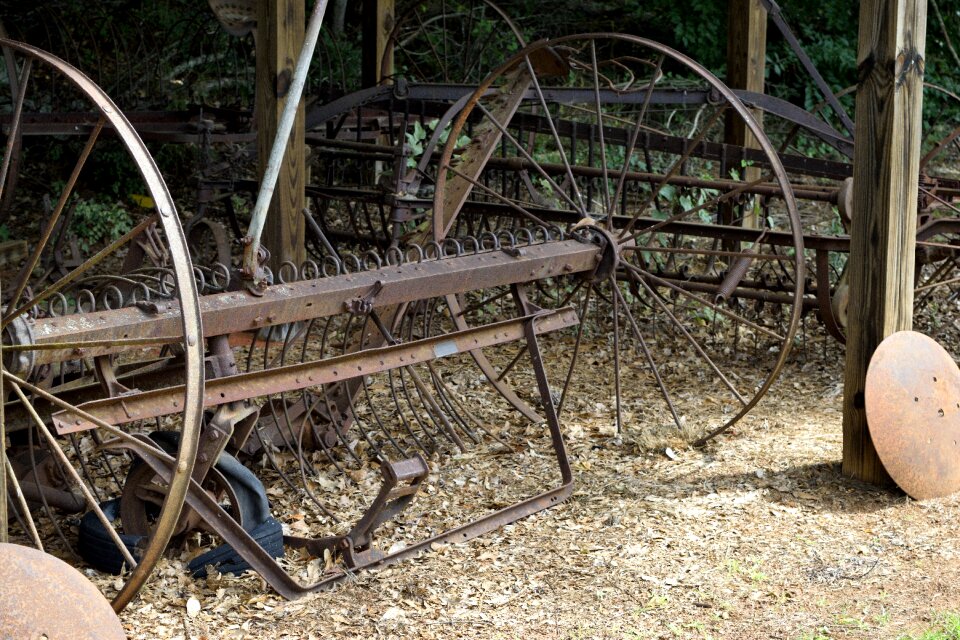 Grunge farm equipment photo