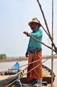 Tonle sap cambodia woman photo