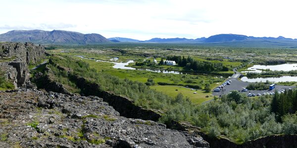 þingvellir rock mountains photo