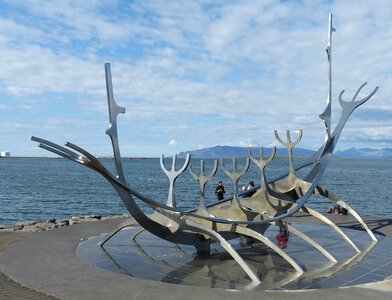 Iceland monument sculpture