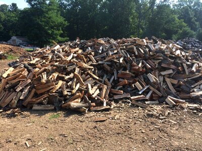 Woodpile timber