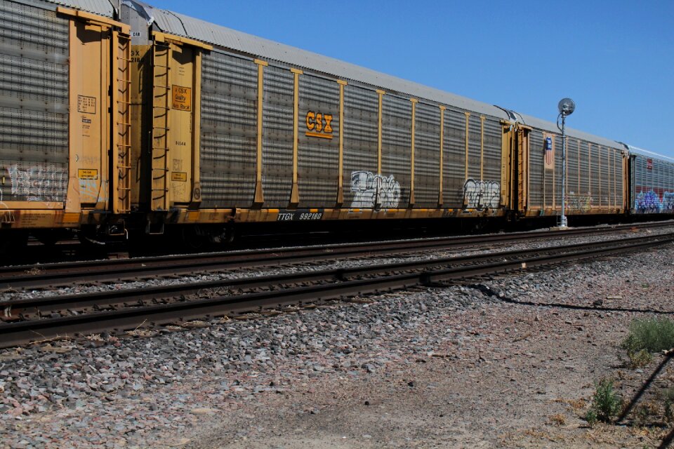 Railway vandalized railroad photo