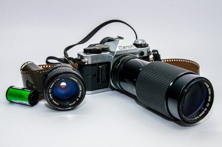 Lenses retro look slr camera photo