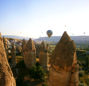 Hot air balloon ride fairy chimneys cappadocia