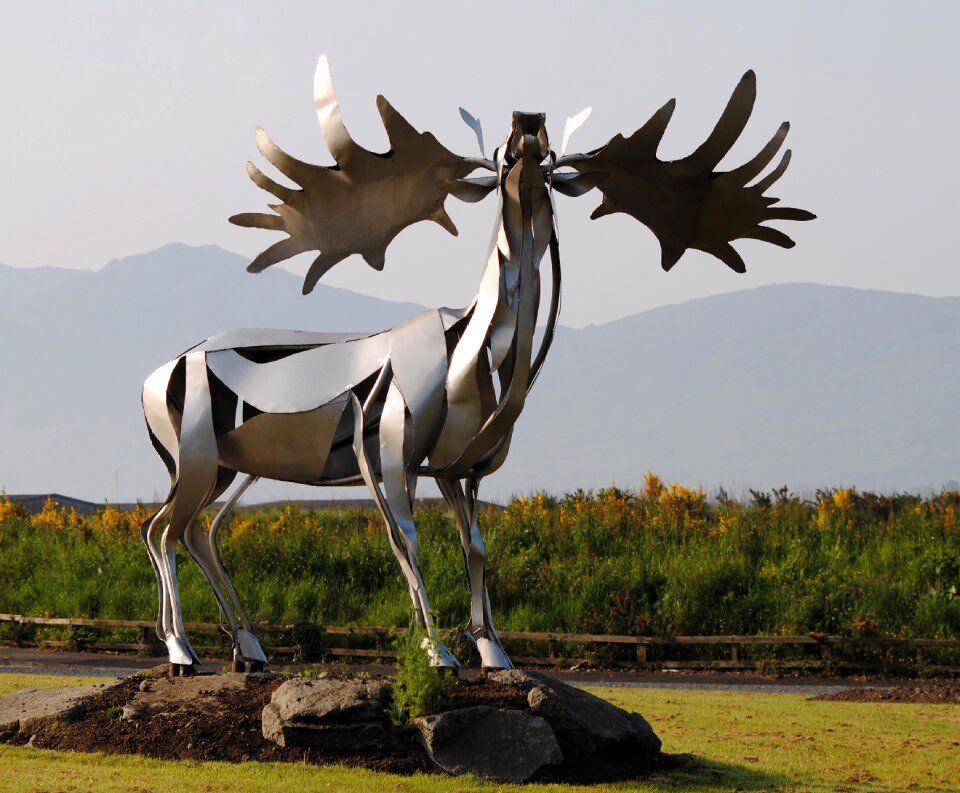 Metal monument ireland