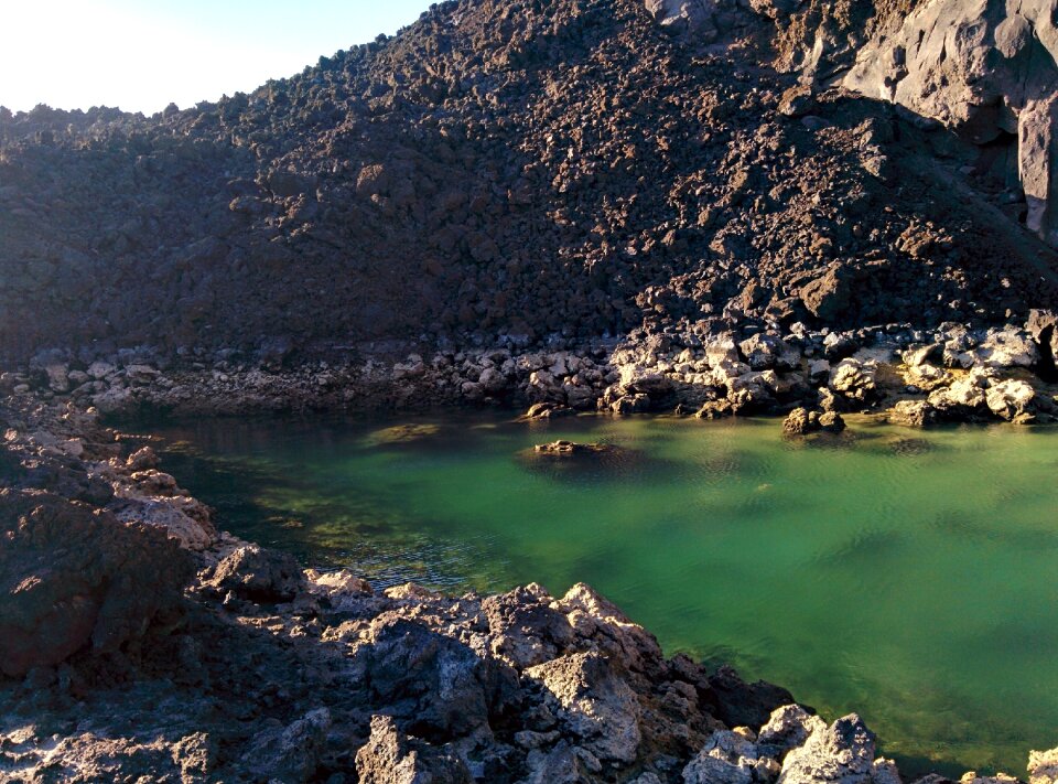 Spain europe volcanic lake