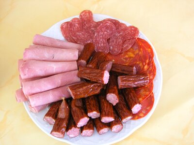 Meat sausage smoked
