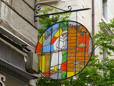Shield glass historically