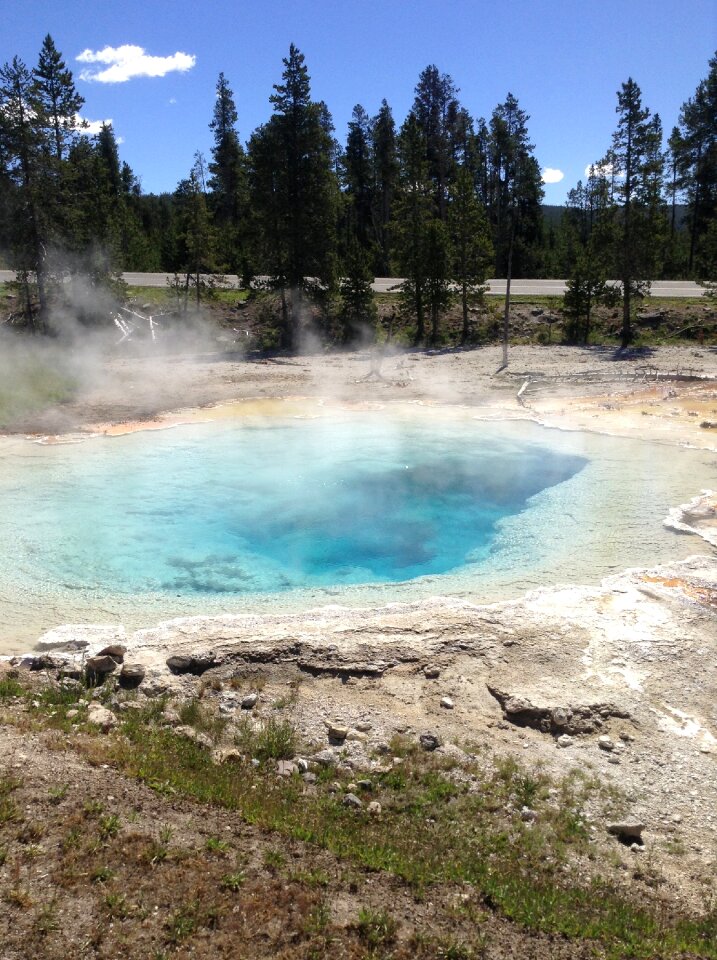 Blue color eruption