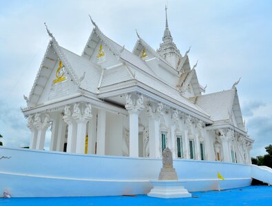 Wat rong khun religion white photo