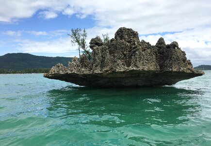 Lagoon island rock photo