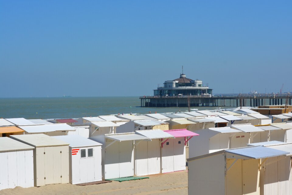 Belgian pier beach hut beach cabin
