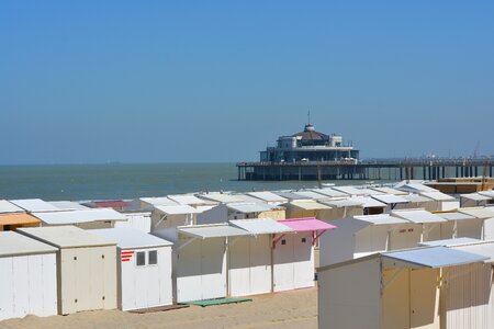 Belgian pier beach hut beach cabin