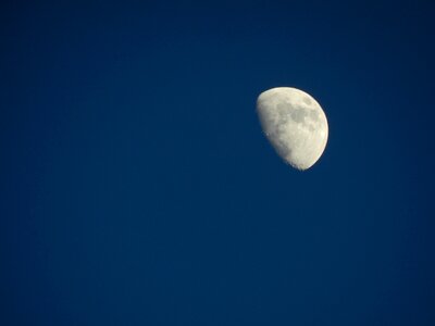 Dark night sky blue photo