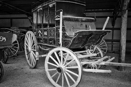 Wooden transport carriage
